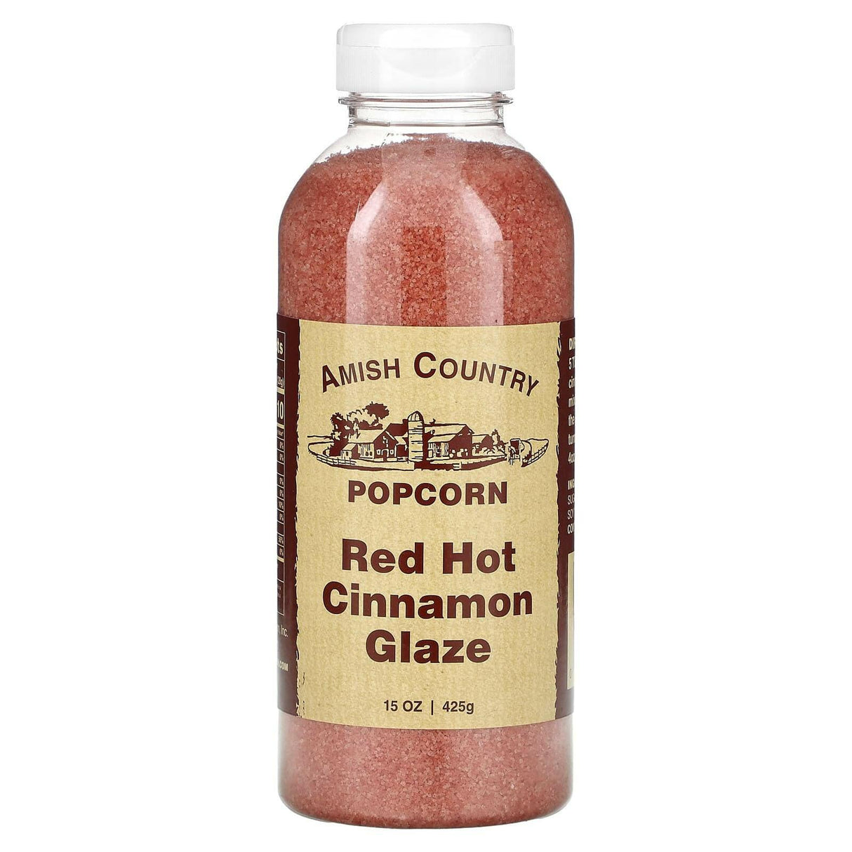 Amish Country Popcorn, Popcorn Glaze, Red Hot Cinnamon, 15 oz (425 g) - Supply Center USA