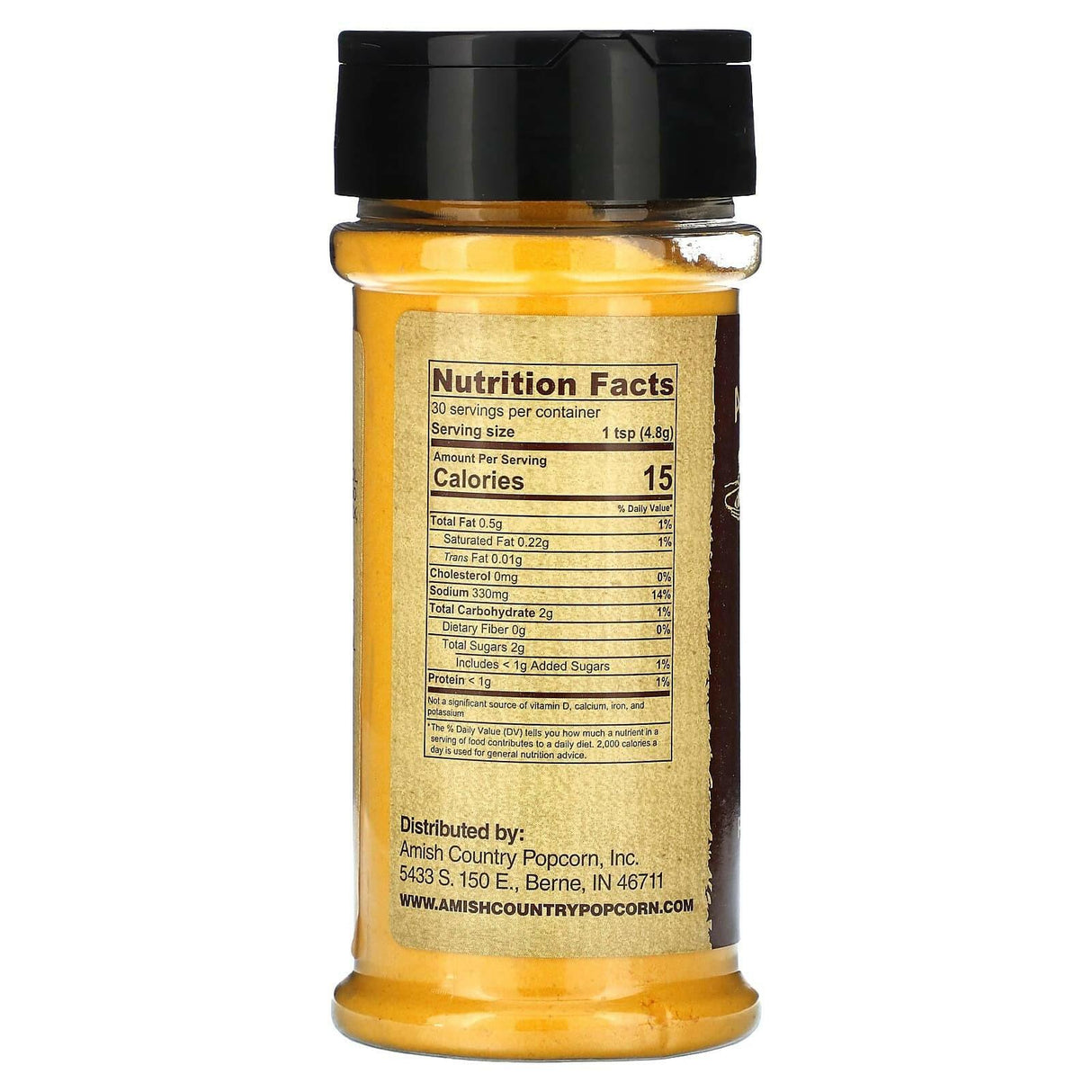 Amish Country Popcorn, Popcorn Seasoning, Cheddar Cheese , 5.1 oz (145 g) - Supply Center USA