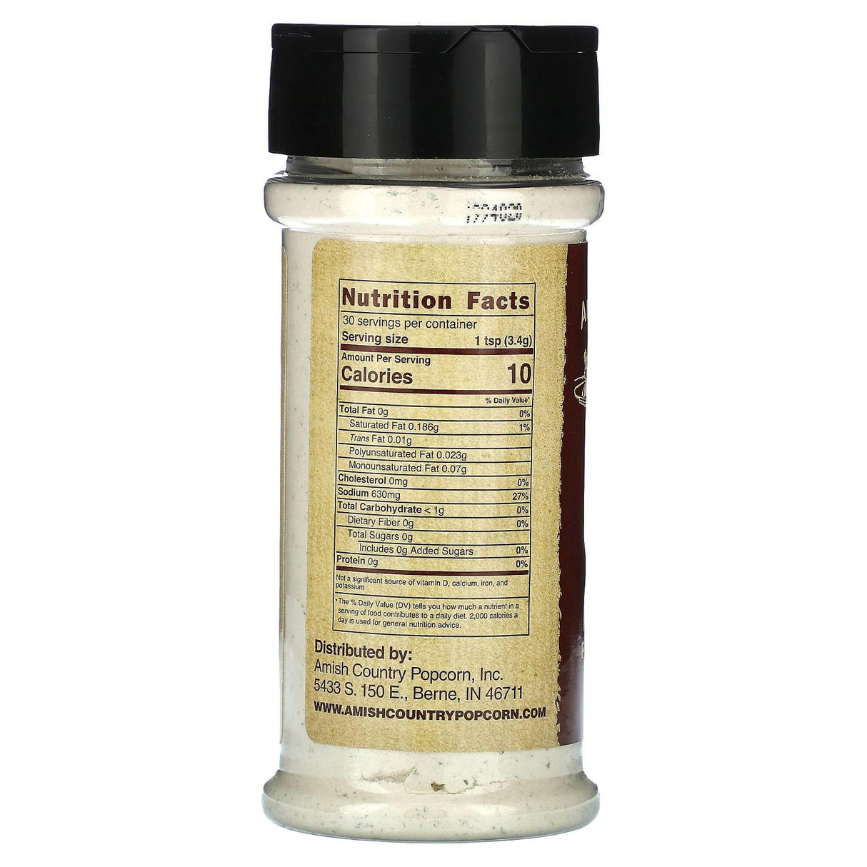 Amish Country Popcorn, Popcorn Seasoning, Garlic Parmesan, 5.25 oz (148 g) - Supply Center USA