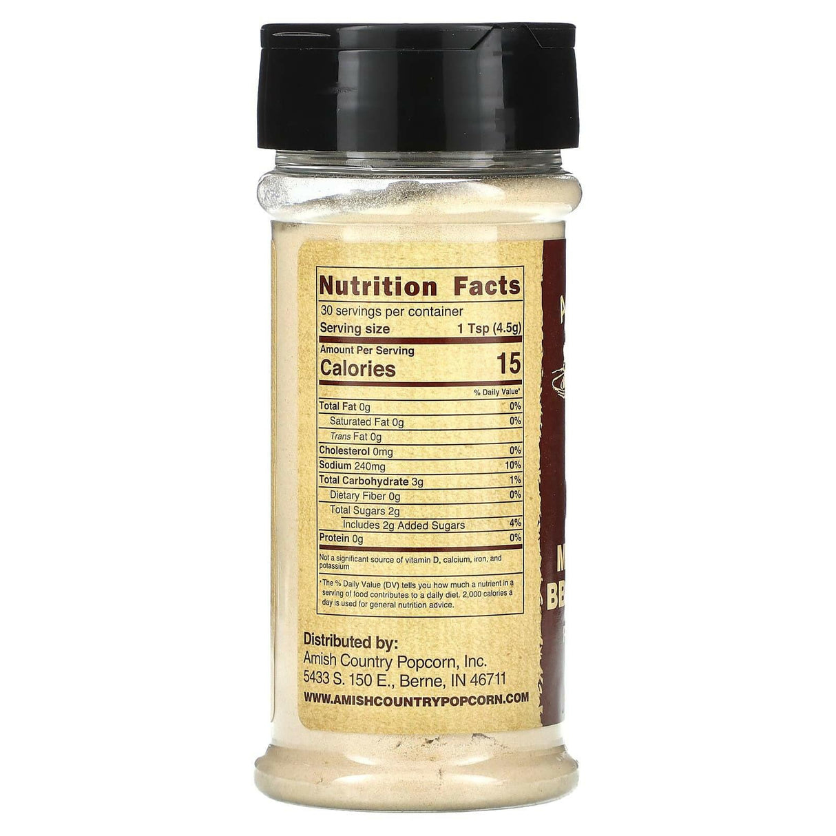 Amish Country Popcorn, Popcorn Seasoning, Maple Bacon BBQ Seasoning, 4.75 oz (134 g) - Supply Center USA