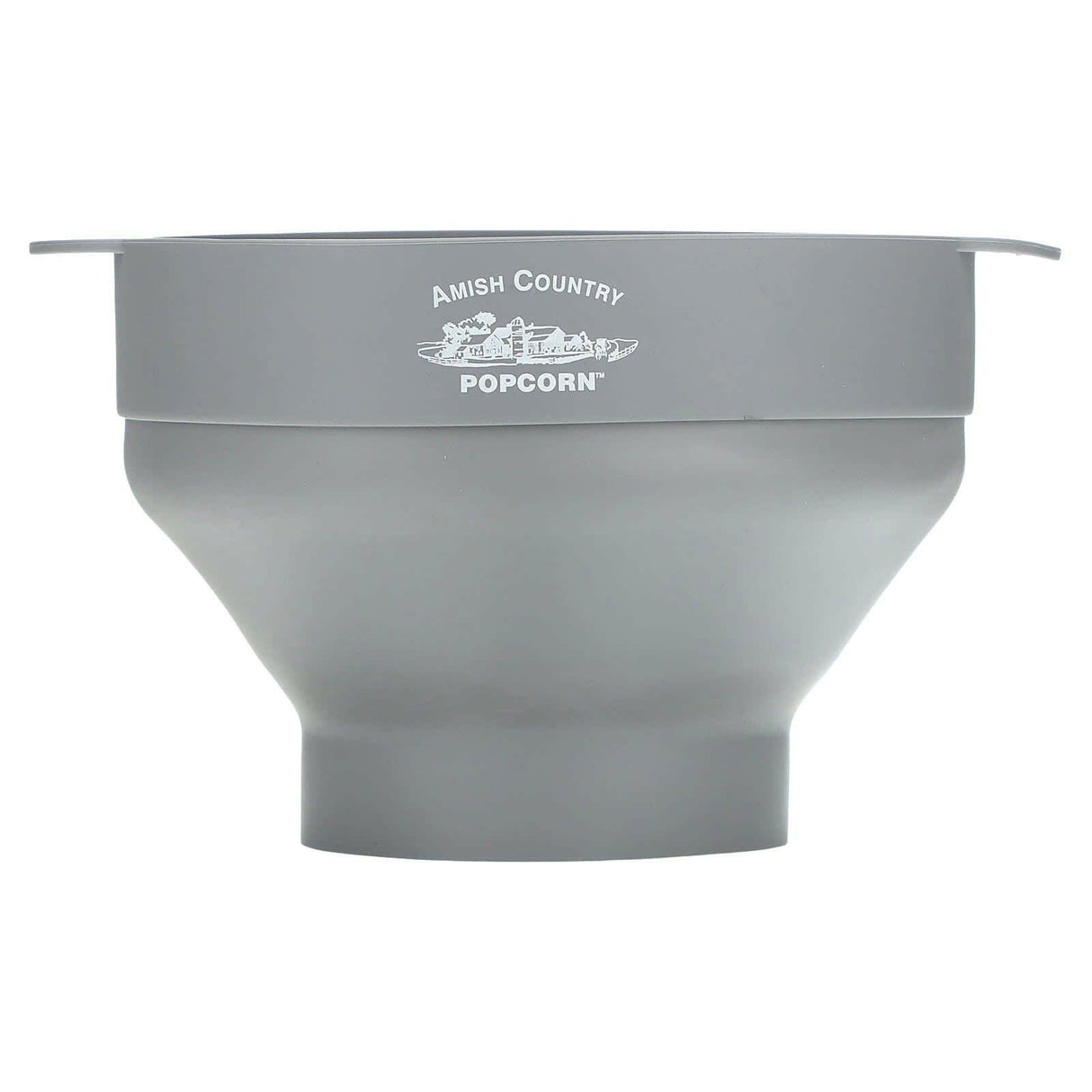 Amish Country Popcorn, Silicone Microwave Popcorn Popper, Grey, 4 Pieces - Supply Center USA