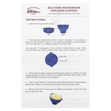 Amish Country Popcorn, Silicone Microwave Popcorn Popper, Grey, 4 Pieces - Supply Center USA