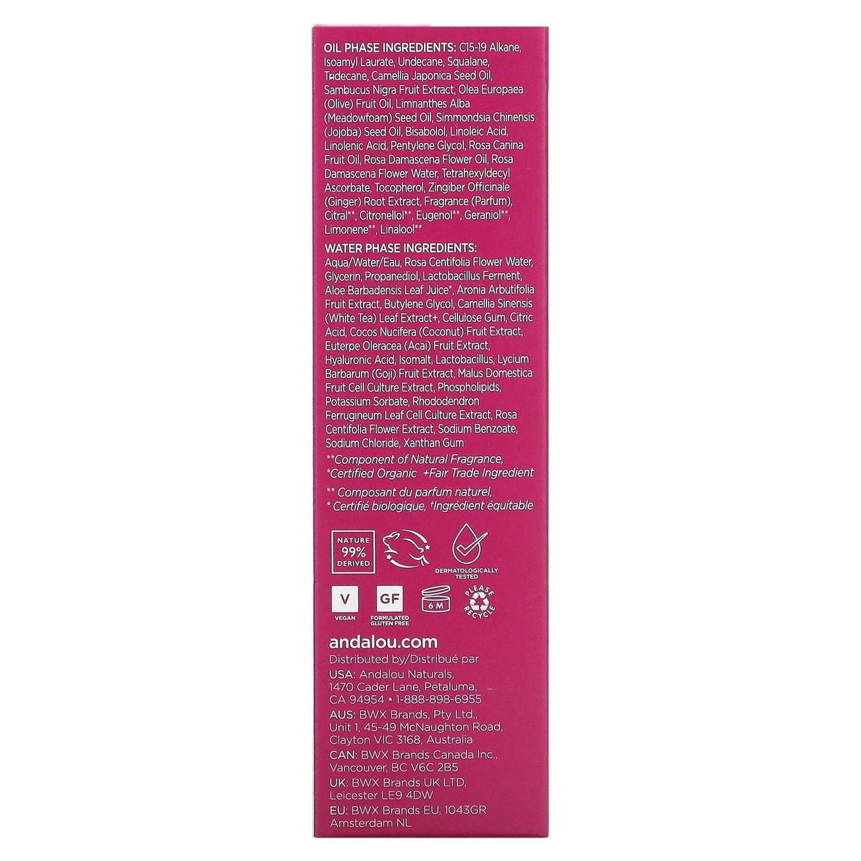 Andalou Naturals, 1000 Roses, Fresh + Dewy 2 in 1 Serum, 1 fl oz (30 ml) - Supply Center USA