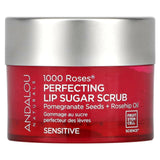 Andalou Naturals, 1000 Roses, Perfecting Lip Sugar Scrub, Sensitive, 0.5 oz (14.2 g) - Supply Center USA