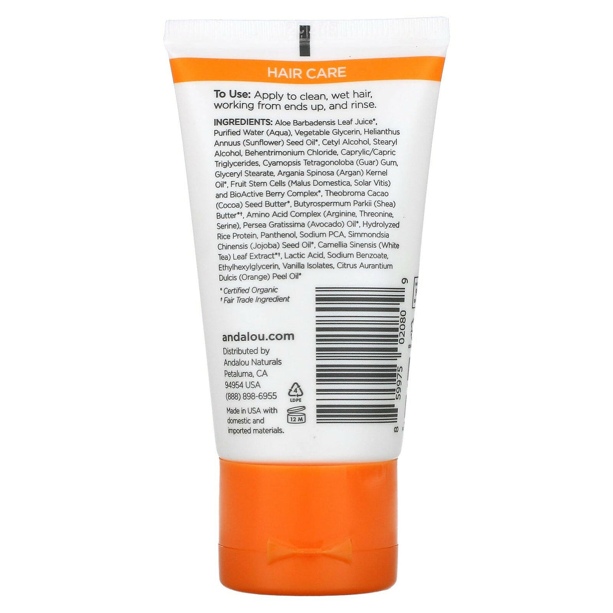 Andalou Naturals, Conditioner, Argan Oil & Shea, 1.7 fl oz (50 ml) - Supply Center USA