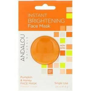 Andalou Naturals, Instant Brightening Beauty Face Mask, Pumpkin and Honey, .28 oz (8 g) - Supply Center USA