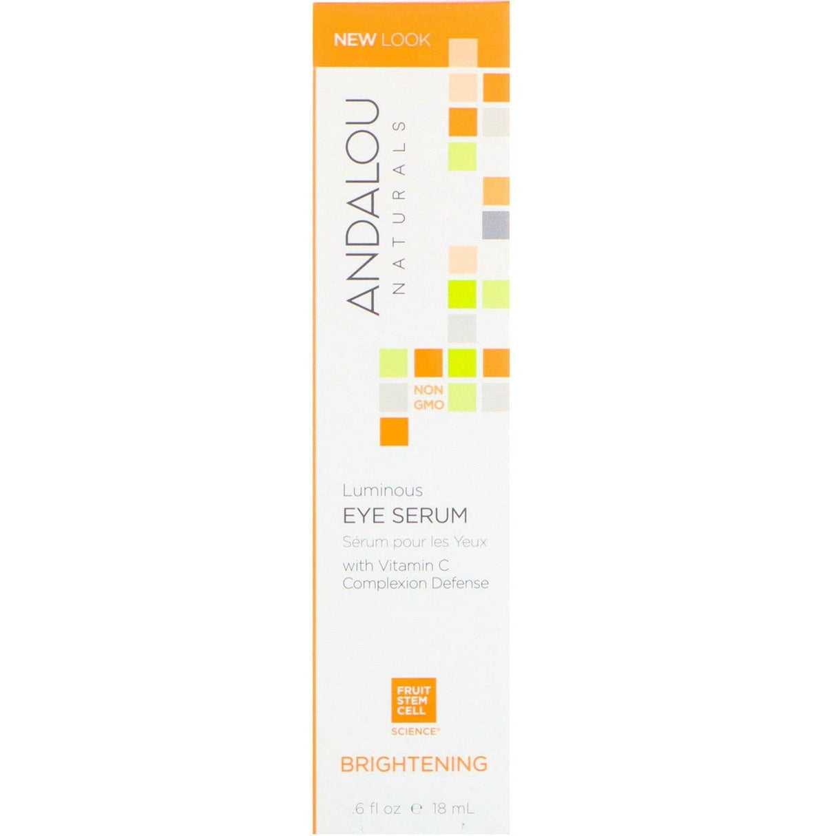 Andalou Naturals, Luminous Eye Serum, Brightening, .6 fl oz (18 ml) - Supply Center USA
