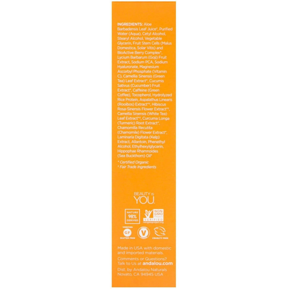 Andalou Naturals, Luminous Eye Serum, Brightening, .6 fl oz (18 ml) - Supply Center USA