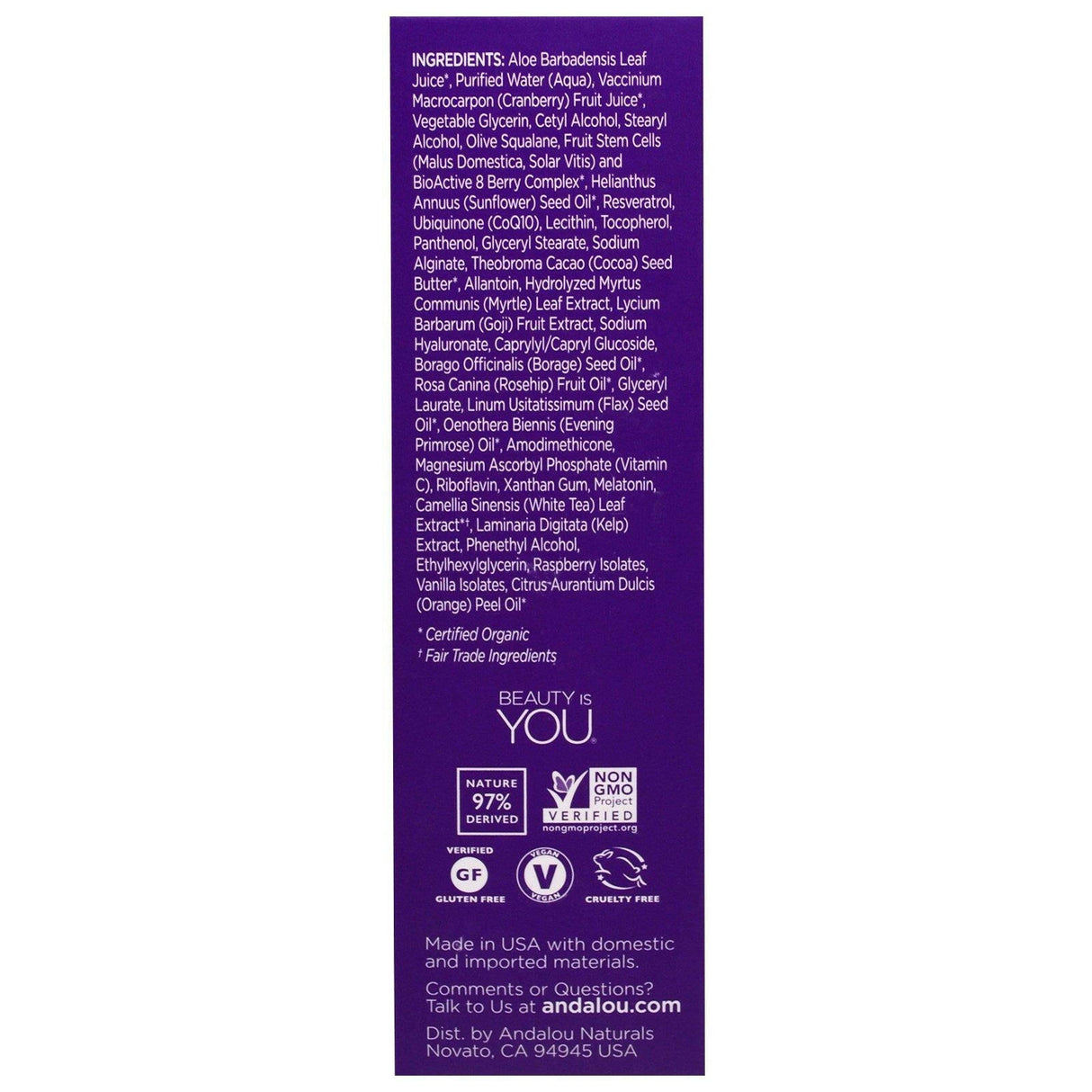 Andalou Naturals, Revitalize Serum with Resveratrol Q10, Age Defying, 1.1 fl oz (32 ml) - Supply Center USA