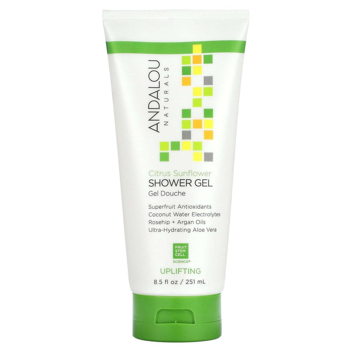 Andalou Naturals, Shower Gel, Uplifting, Citrus Sunflower, 8.5 fl oz (251 ml) - Supply Center USA