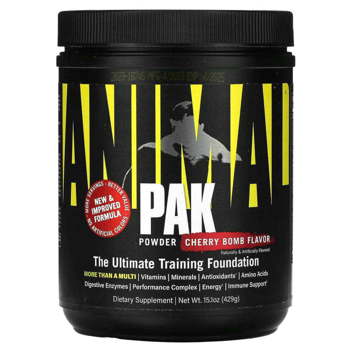 Animal, Animal Pak Powder, The Ultimate Training Foundation, Cherry Bomb, 15.1 oz (429 g) - Supply Center USA