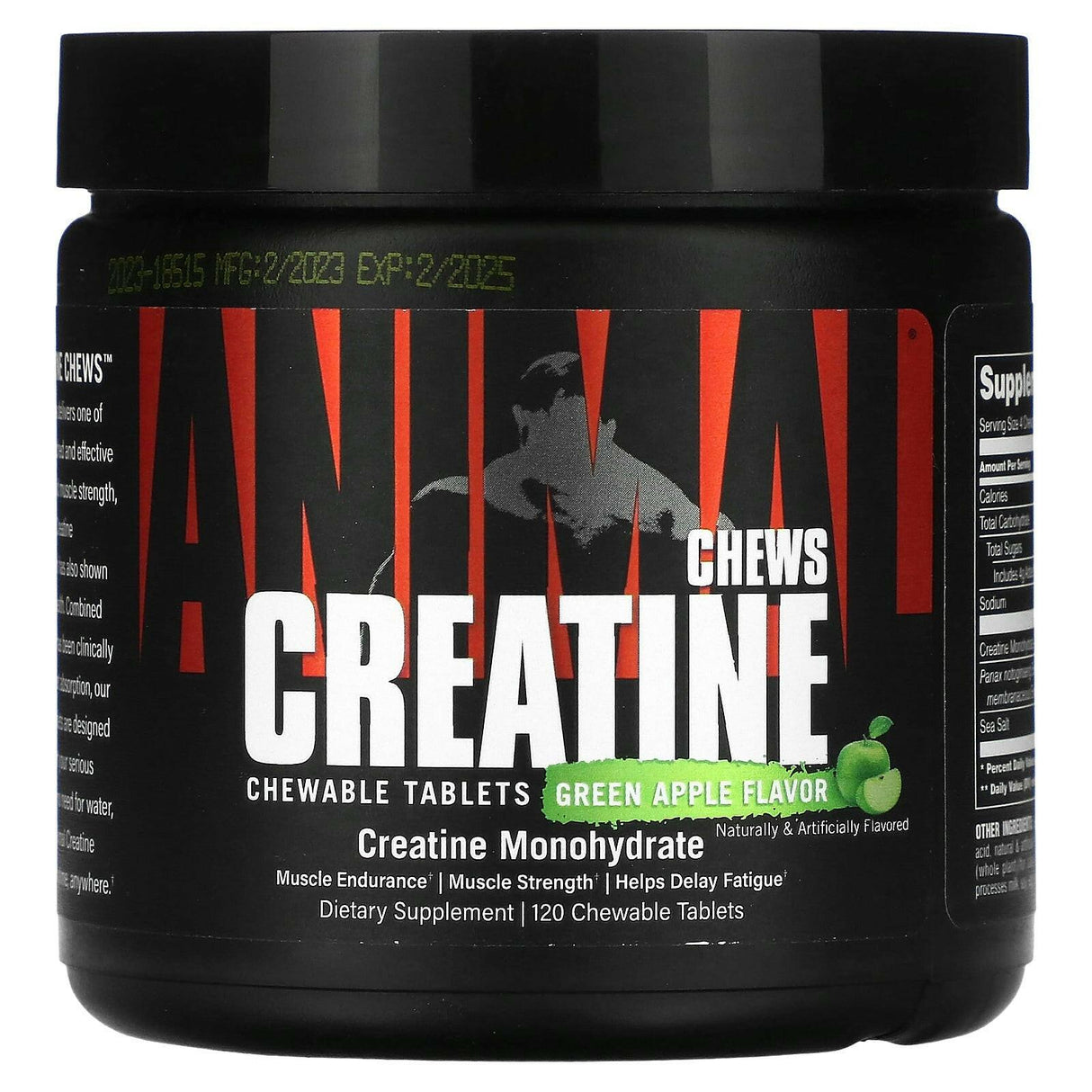 Animal, Creatine Chews, Fruit Punch, 120 Chewable Tablets - Supply Center USA