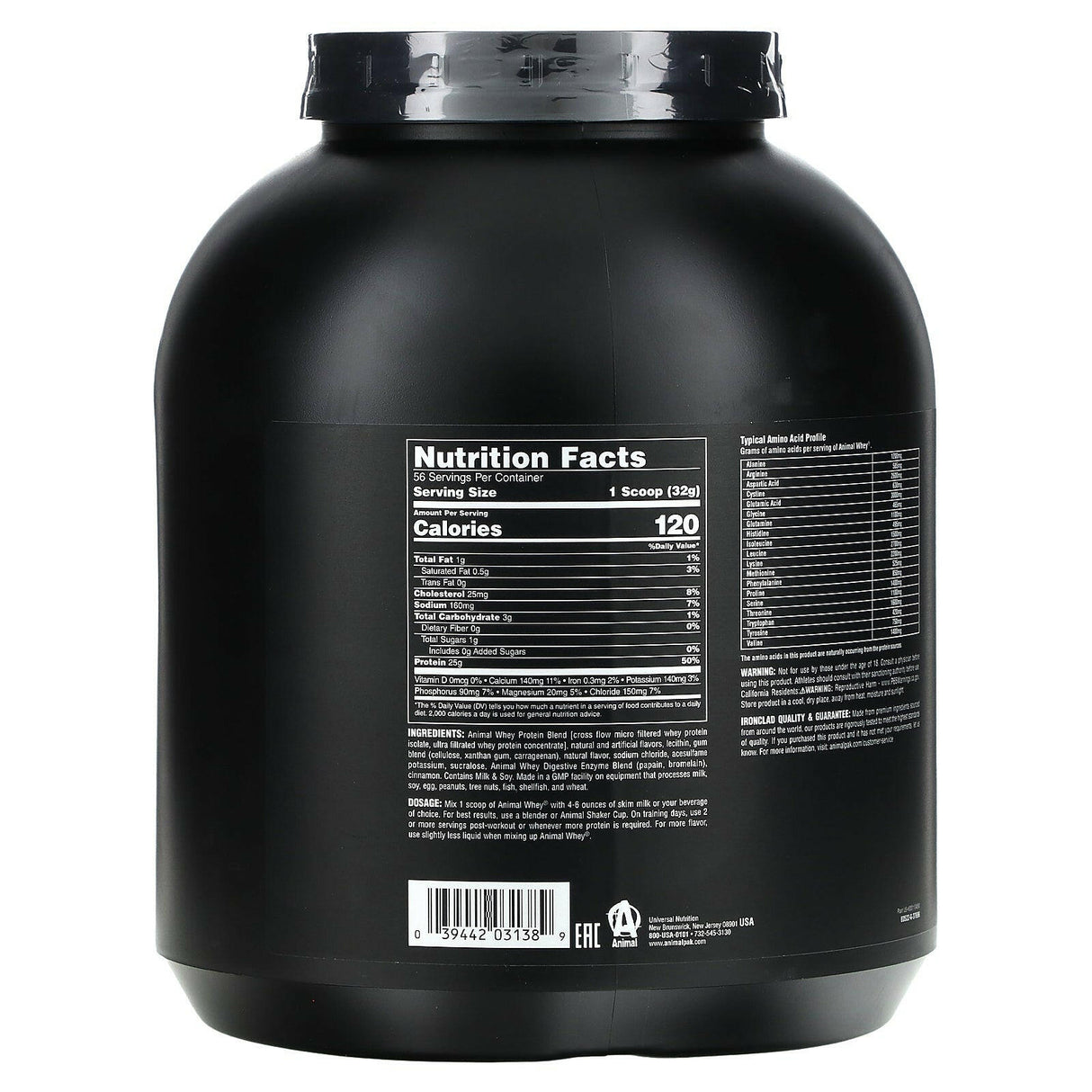 Animal, Whey Isolate Loaded, Frosted Cinnamon Bun, 4 lb (1.81 kg) - Supply Center USA