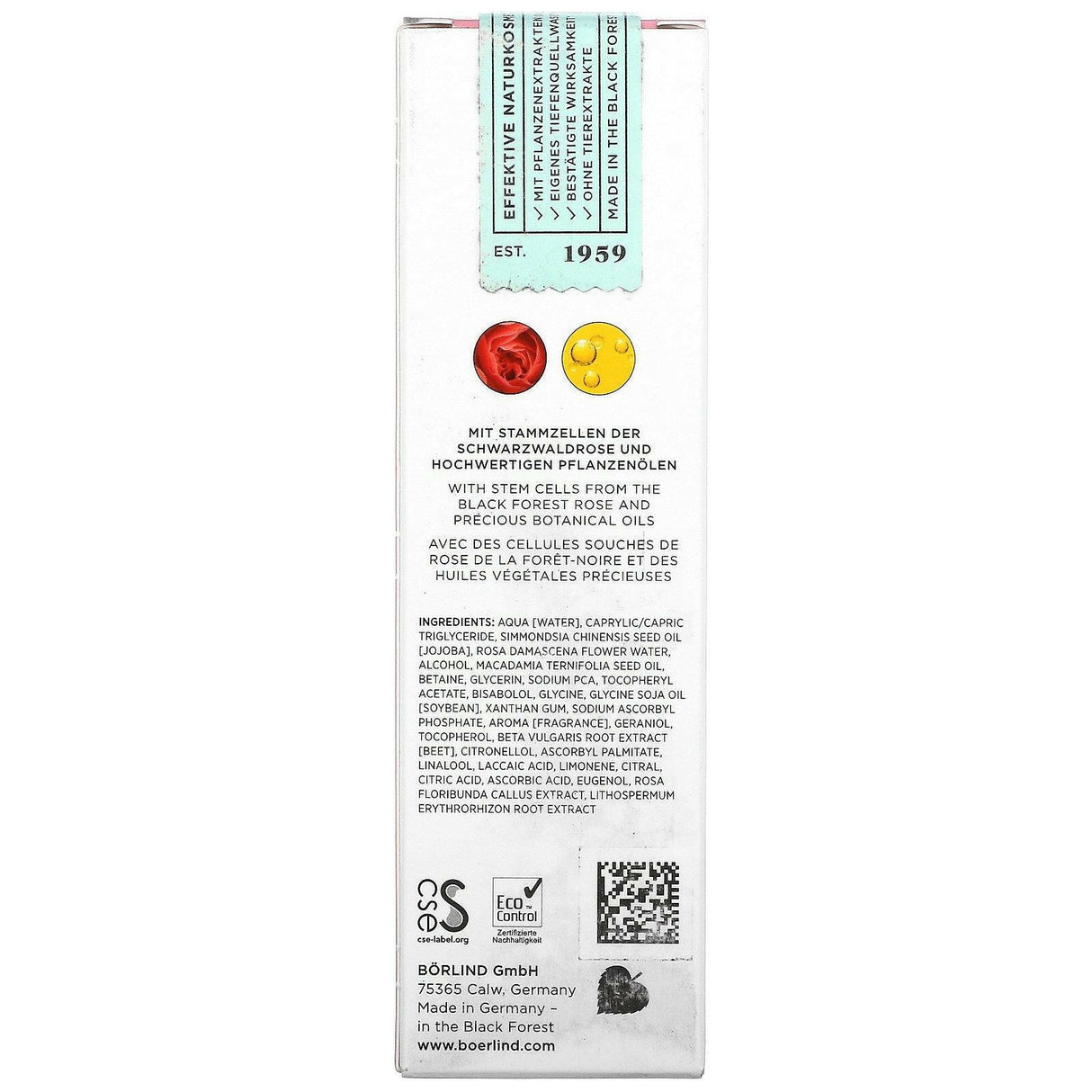 AnneMarie Borlind, Rose Blossom Vital Care, 1.69 fl oz (50 ml) - Supply Center USA