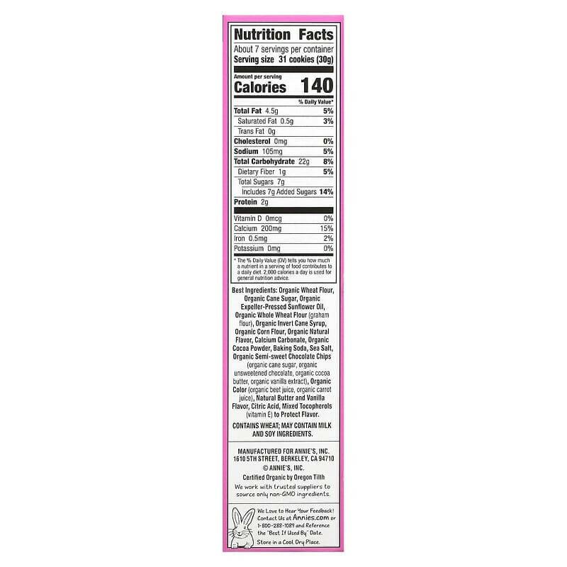 Annie's Homegrown, Organic Baked Bunny Graham Snacks, Neapolitan , 7.5 oz (213 g) - Supply Center USA