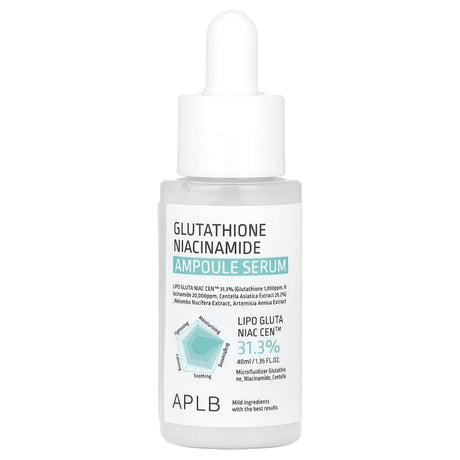 APLB, Glutathione Niacinamide Ampoule Serum , 1.35 fl oz (40 ml) - Supply Center USA