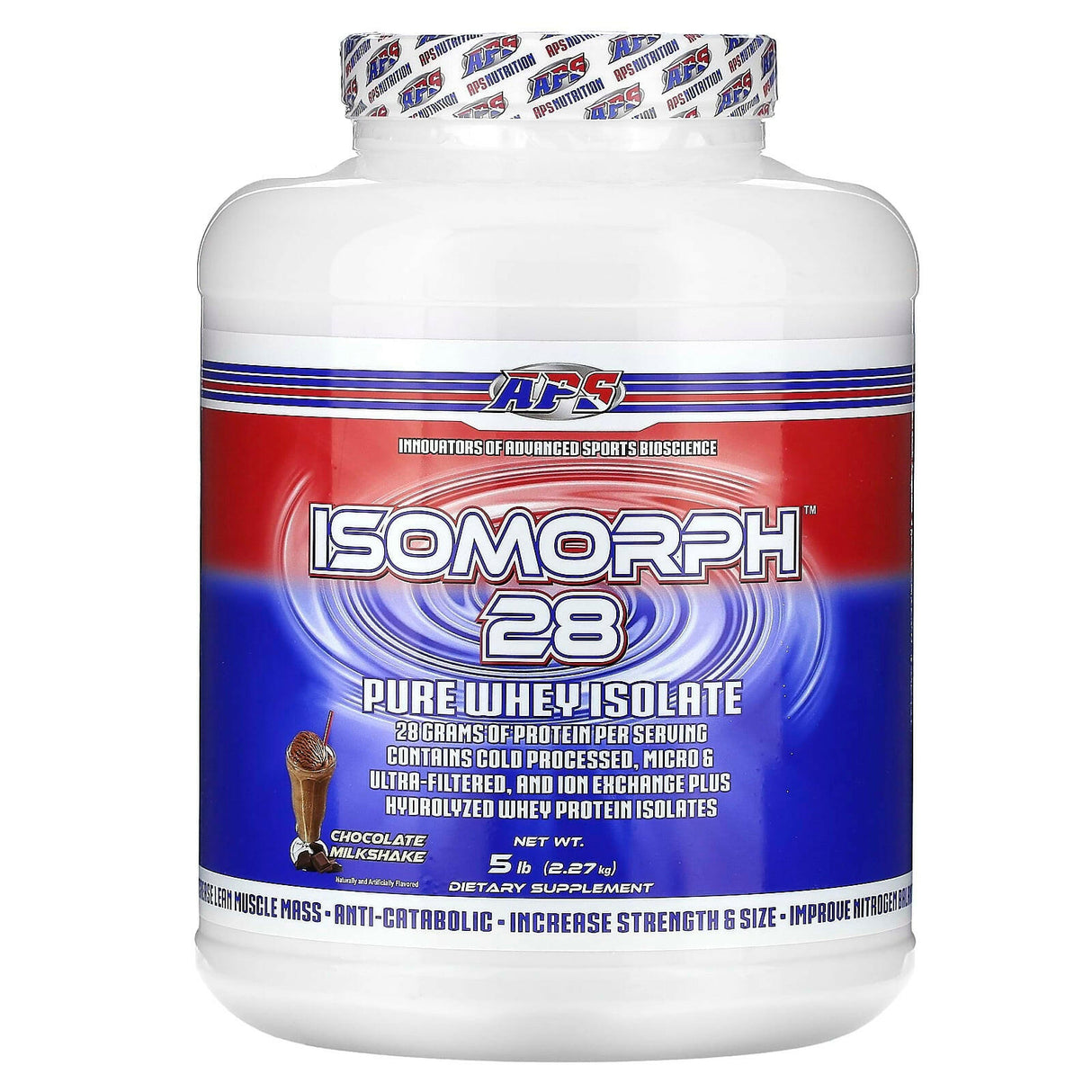 APS, Isomorph 28, Pure Whey Isolate, Chocolate Milkshake, 5 lb (2.27 kg) - Supply Center USA