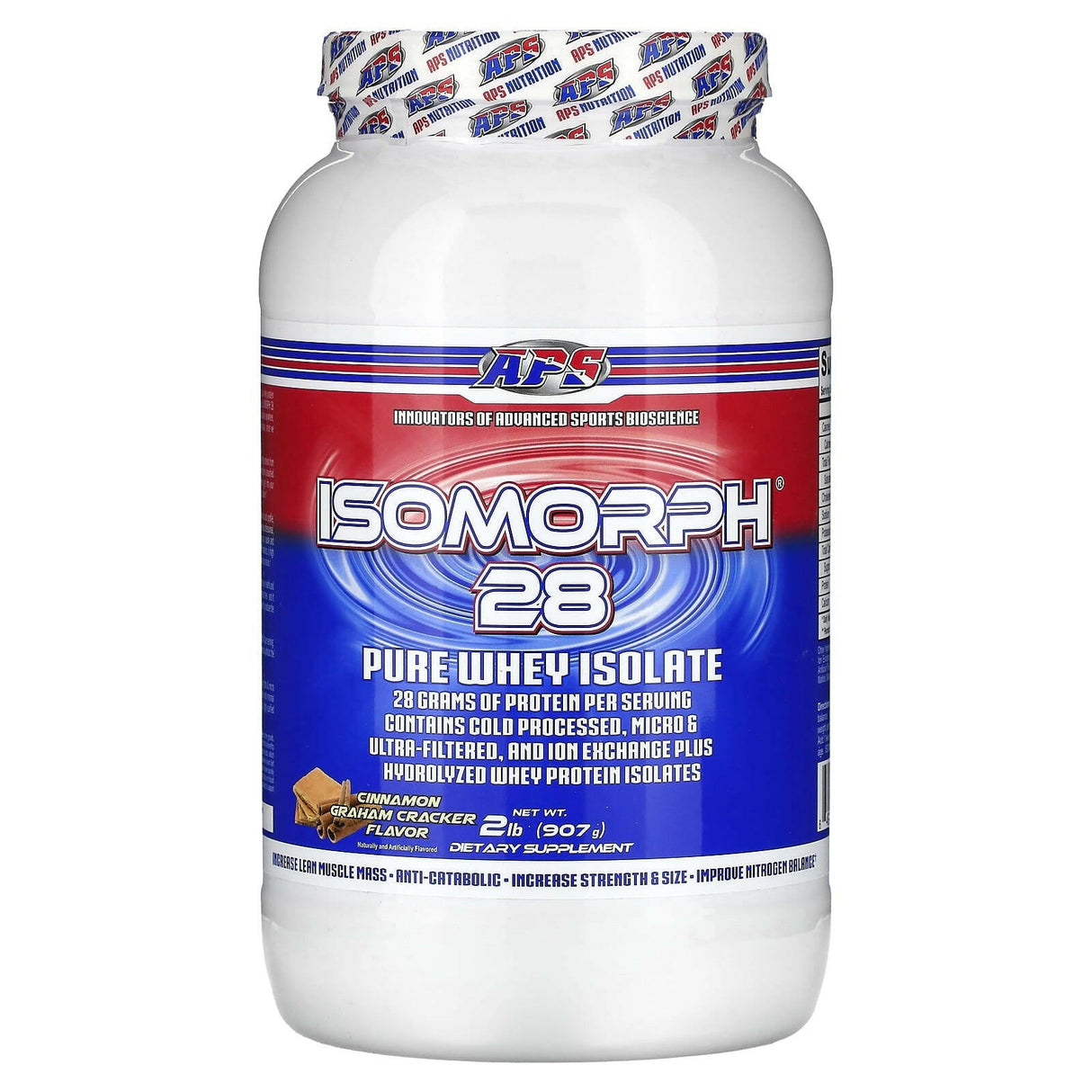 APS, Isomorph 28, Pure Whey Isolate, Cinnamon Graham Cracker, 2 lb (907 g) - Supply Center USA