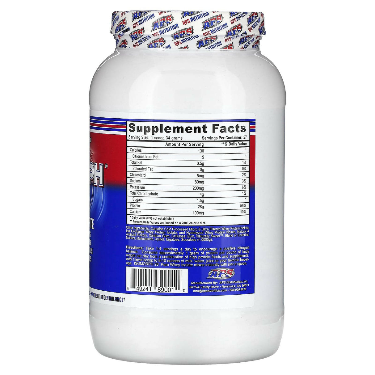 APS, Isomorph 28, Pure Whey Isolate, Cinnamon Graham Cracker, 2 lb (907 g) - Supply Center USA