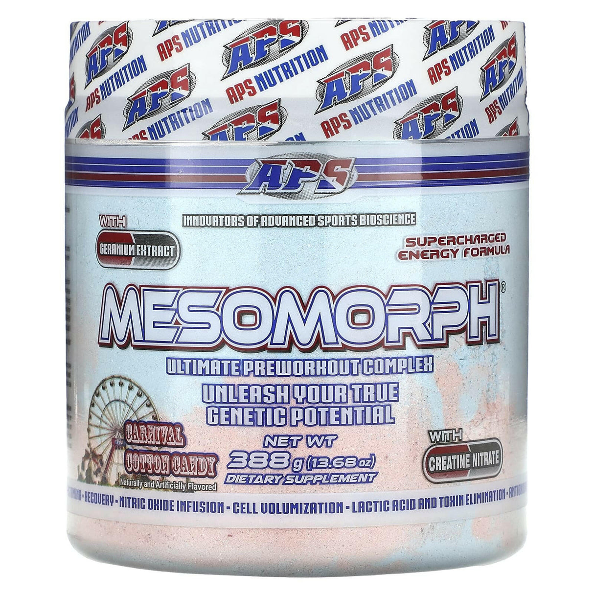 APS, Mesomorph, Carnival Cotton Candy, 13.68 oz (388 g) - Supply Center USA