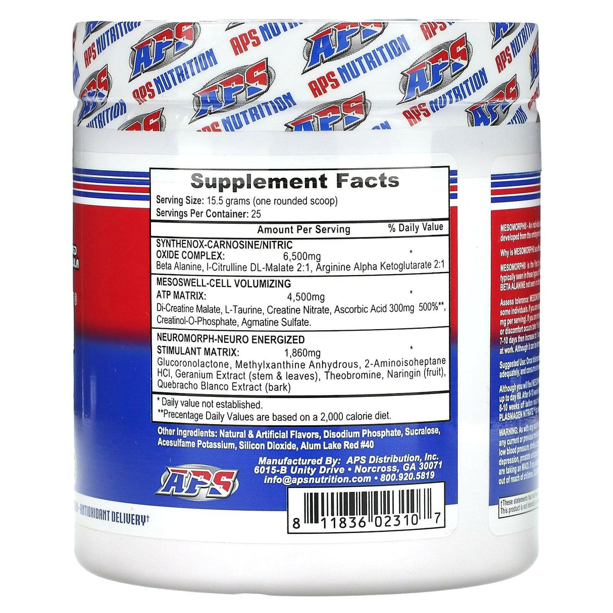 APS, Mesomorph, Pink Lemonade, 13.68 oz (388 g) - Supply Center USA