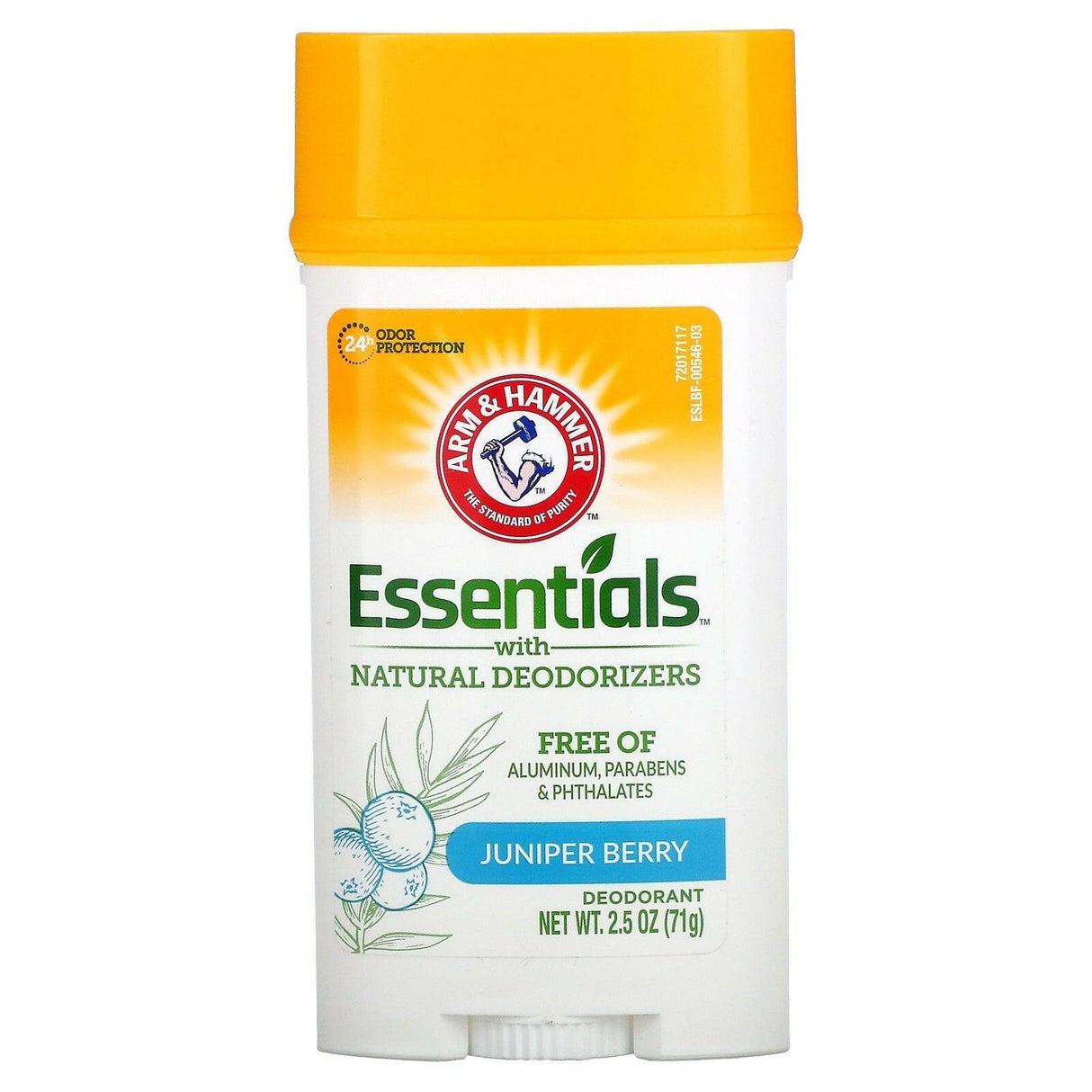 Arm & Hammer, Essentials with Natural Deodorizers, Deodorant, Juniper Berry, 2.5 oz (71 g) - Supply Center USA