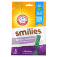 Arm & Hammer, Smilies, Tartar Control Dental Treats for Dogs, Medium, Mint, 8 Pieces - Supply Center USA