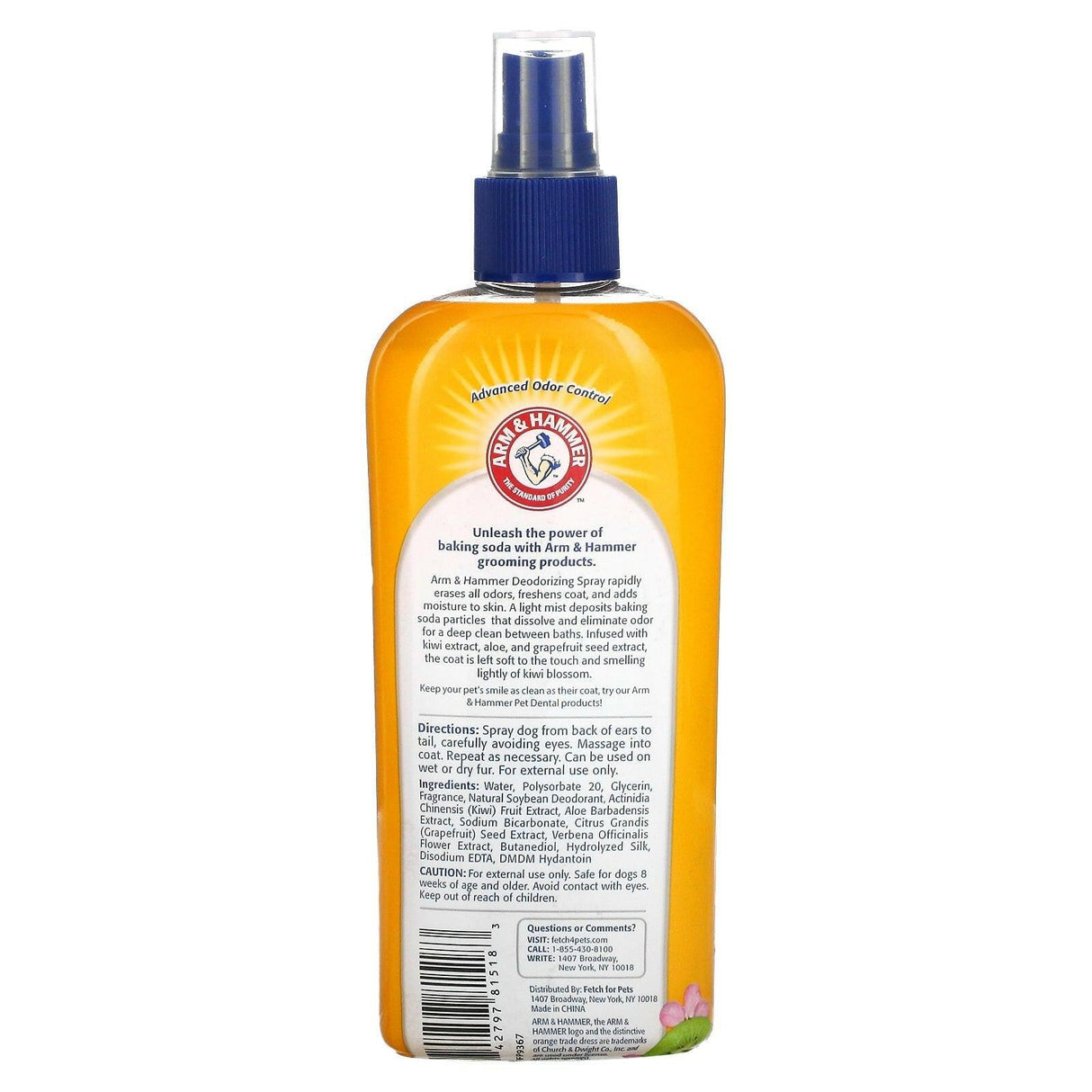Arm & Hammer, Super Deodorizing Spray for Pets, Kiwi Blossom, 8 fl oz (236 ml) - Supply Center USA