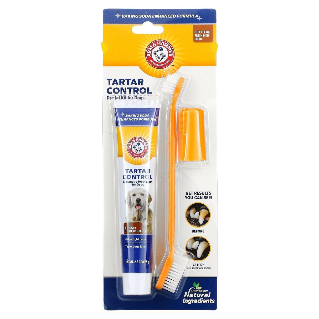 Arm & Hammer, Tartar Control, Dental Kit for Dogs, Beef - Supply Center USA