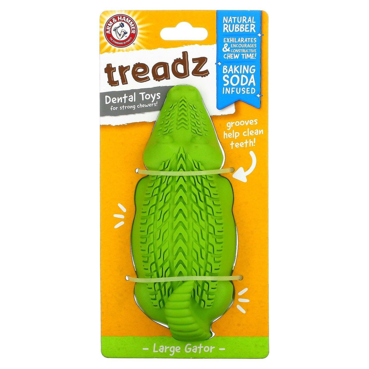 Arm & Hammer, Treadz, Dental Toys for Strong Chewers, Small Gorilla, 1 Toy - Supply Center USA