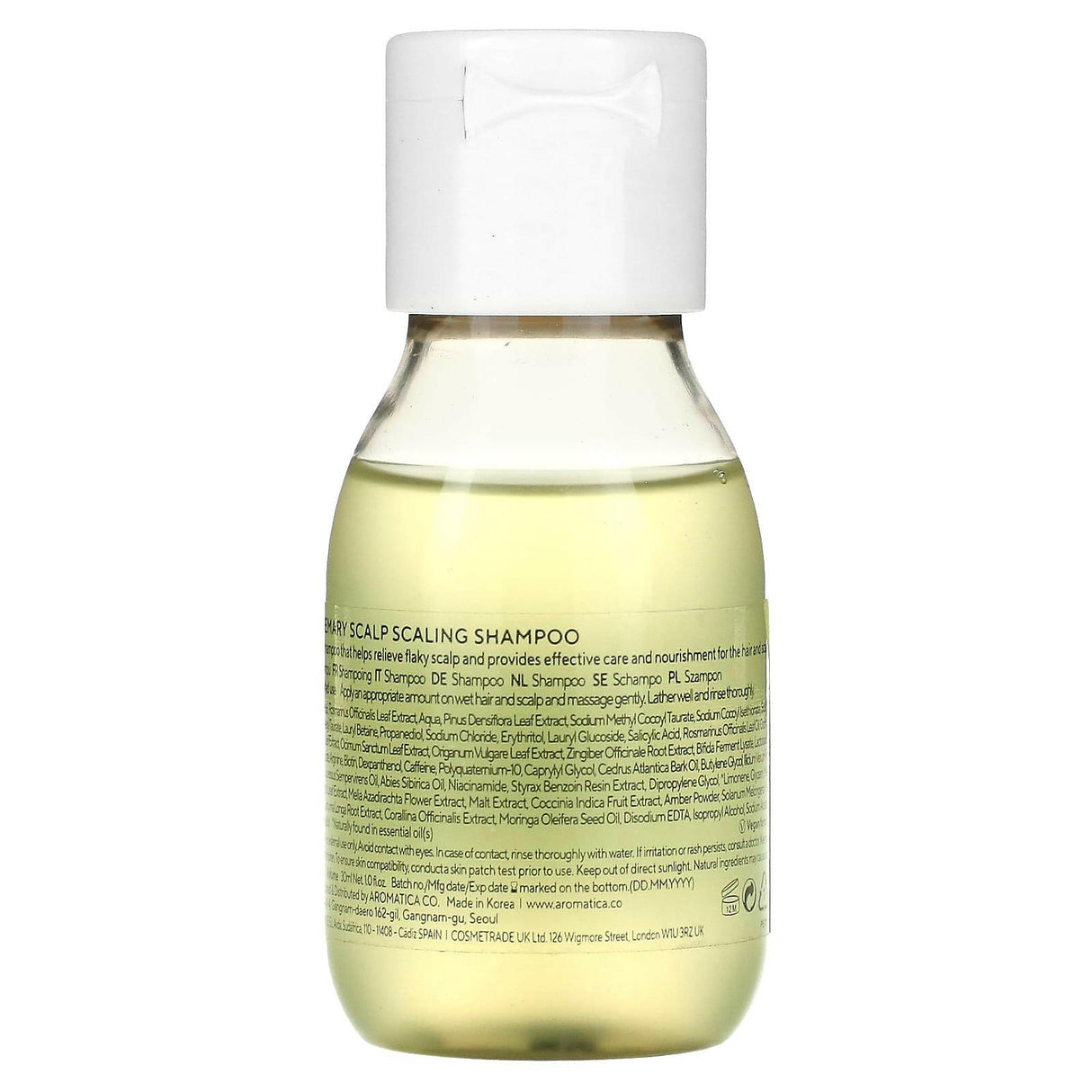 Aromatica, Scalp Scaling Shampoo, Rosemary, 1 fl oz (30 ml) - Supply Center USA