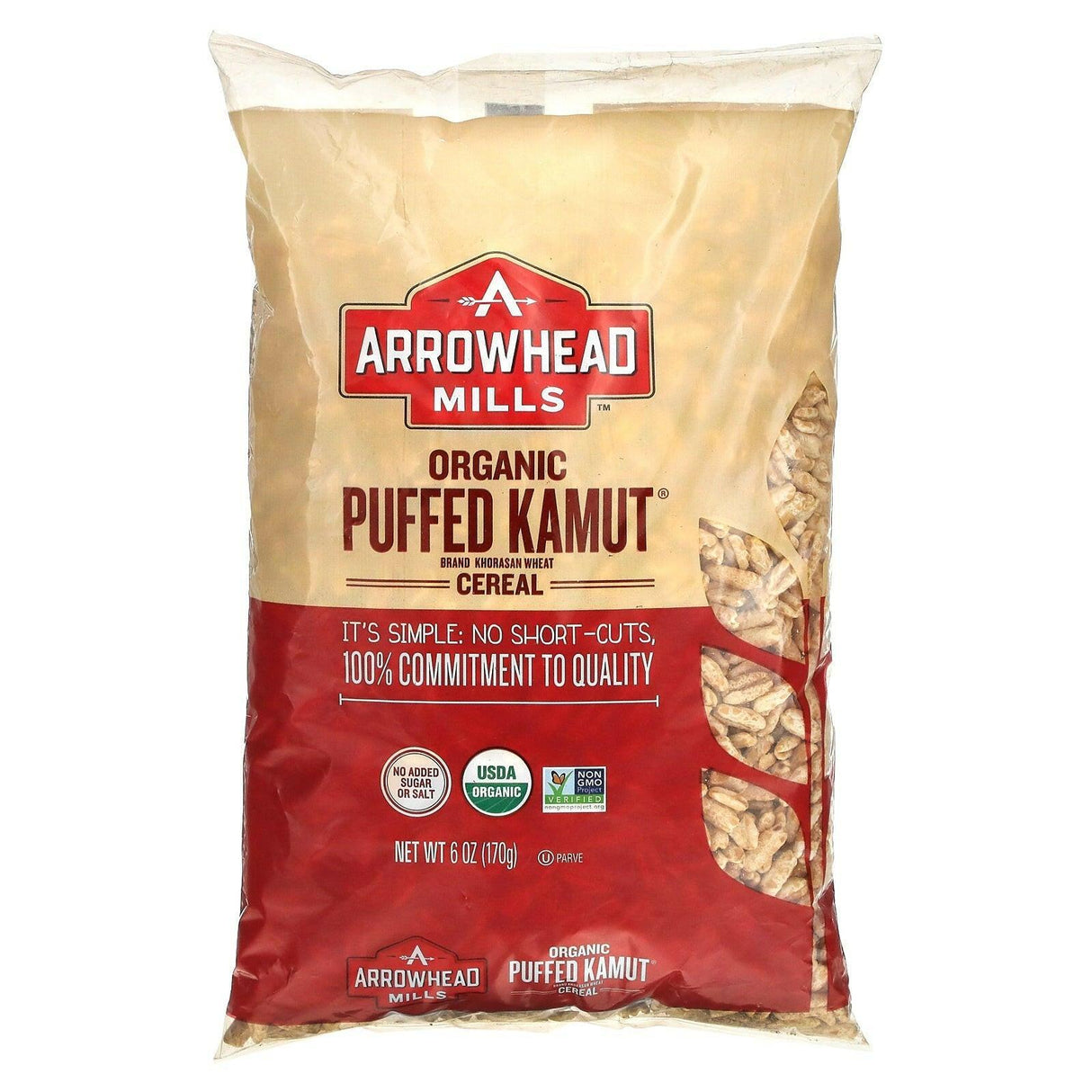 Arrowhead Mills, Organic Puffed Kamut Cereal, 6 oz (170 g) - Supply Center USA