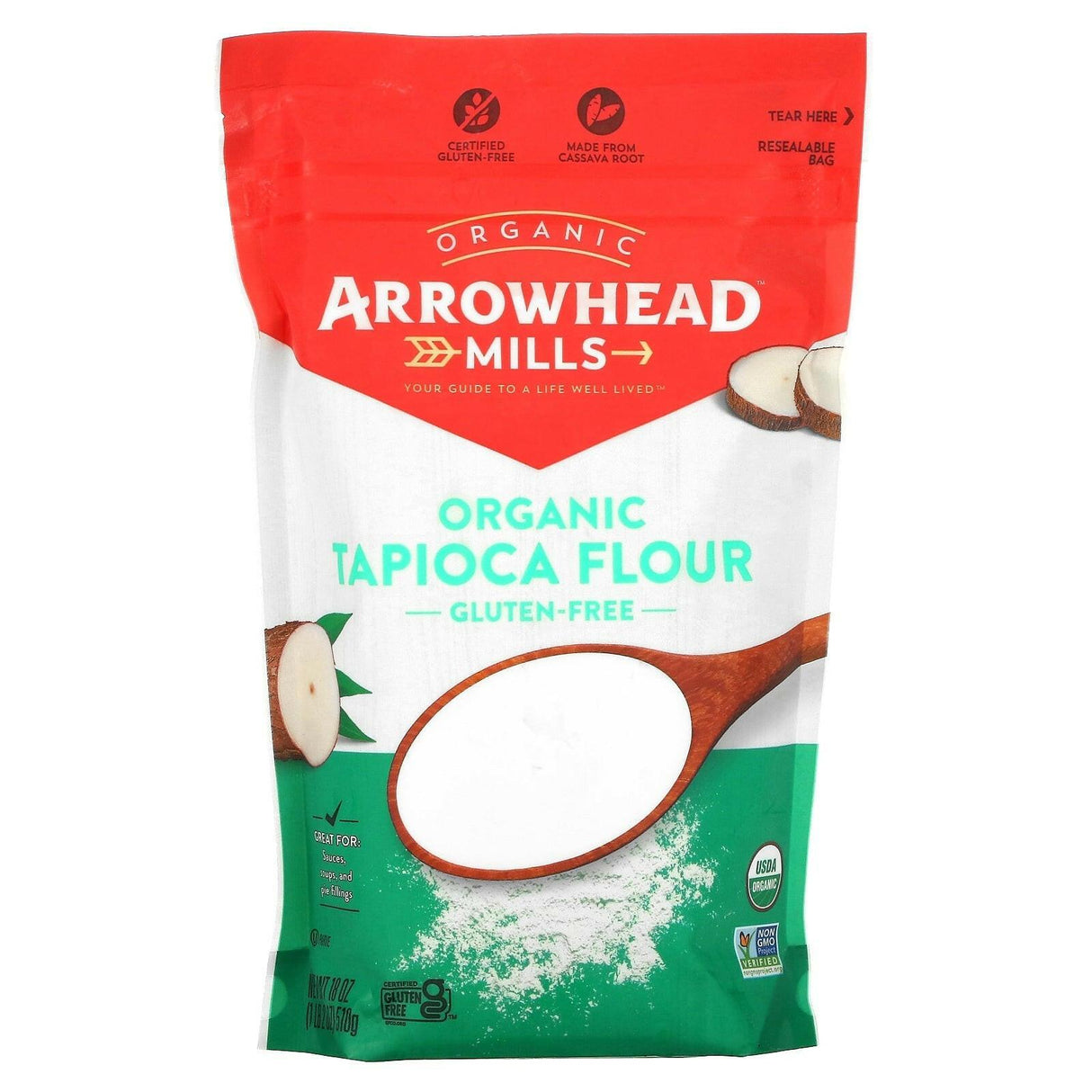 Arrowhead Mills, Organic Whole Wheat Flour, Stone Ground, 22 oz (623 g) - Supply Center USA