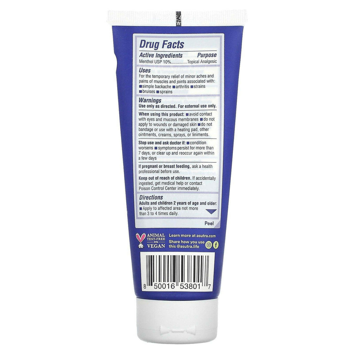 Asutra, Relieve Your Pain, Pain Relief Cream, 3.4 oz (96 g) - Supply Center USA