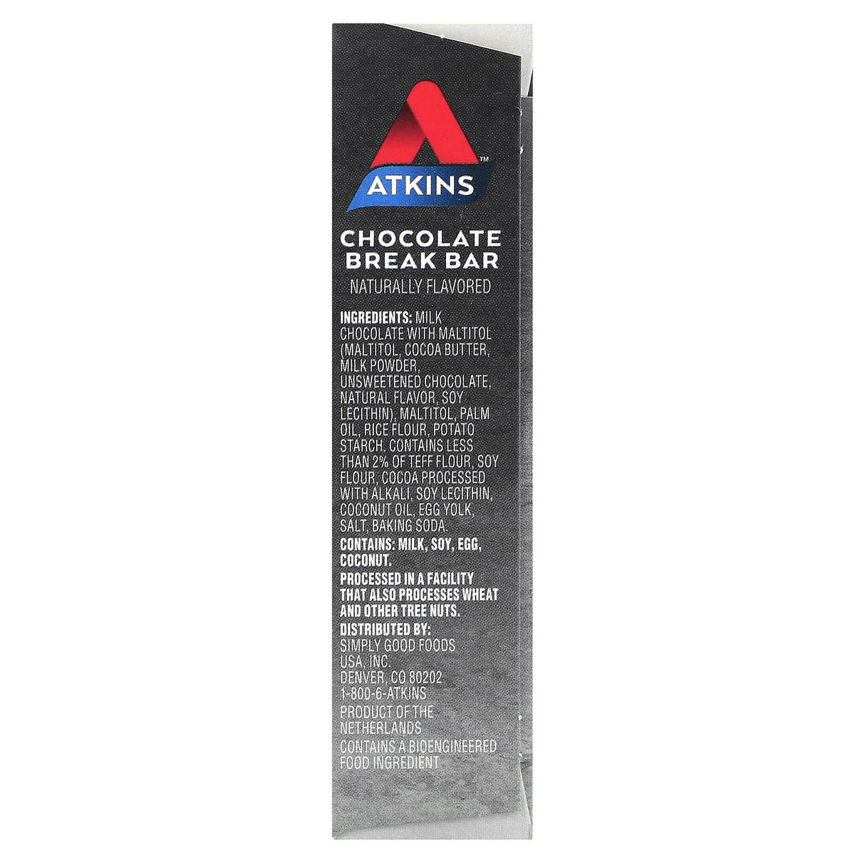 Atkins, Endulge, Treat, Chocolate Break Bar, 6 Bars, 0.74 oz (21 g) Each - Supply Center USA