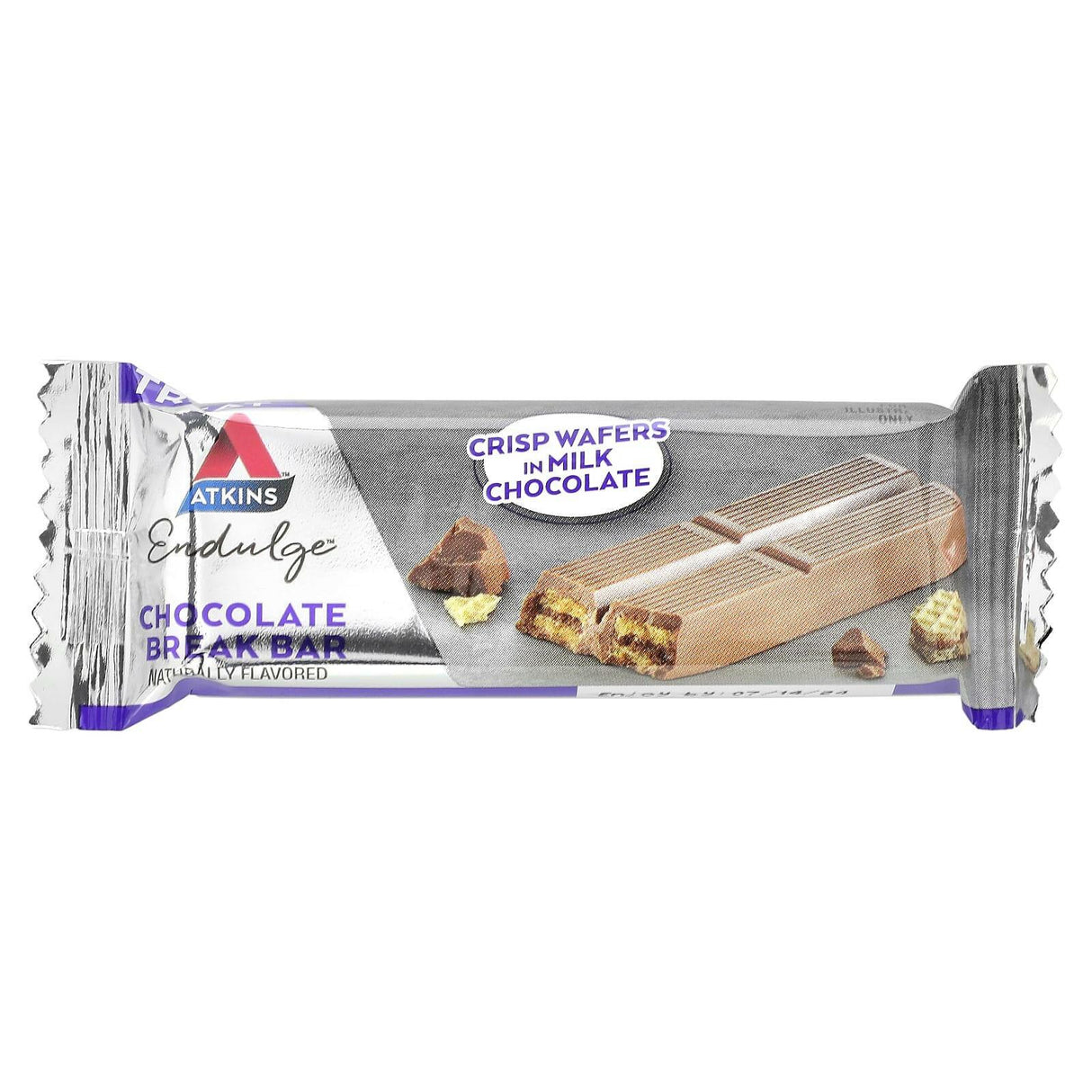 Atkins, Endulge, Treat, Chocolate Break Bar, 6 Bars, 0.74 oz (21 g) Each - Supply Center USA
