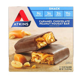 Atkins, Snack, Chocolate Caramel Pretzel Bar, 5 Bars, 1.34 oz (38 g) Each - Supply Center USA