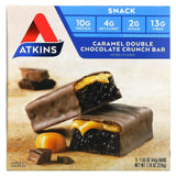 Atkins, Snack, Chocolate Caramel Pretzel Bar, 5 Bars, 1.34 oz (38 g) Each - Supply Center USA