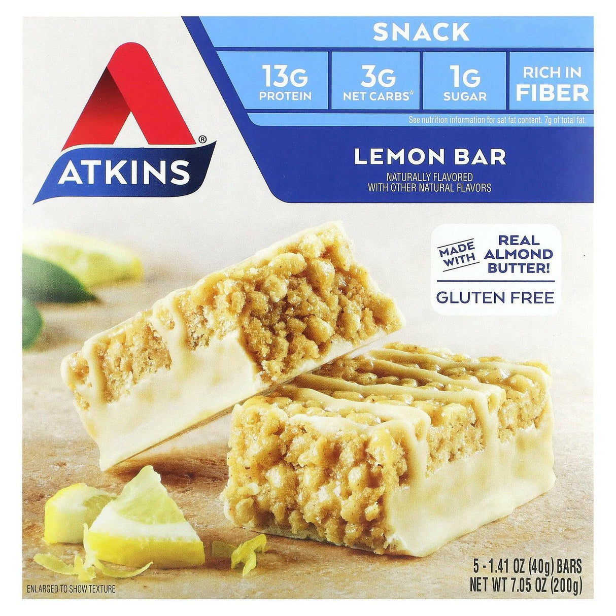 Atkins, Snack, Chocolate Caramel Pretzel Bar, 5 Bars, 1.34 oz (38 g) Each - Supply Center USA