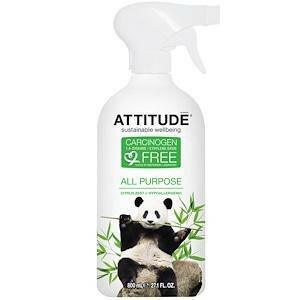 ATTITUDE, All Purpose, Citrus Zest, 27.1 fl oz (800 ml) - Supply Center USA