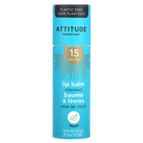 ATTITUDE, Lip Balm, SPF 15, Coconut, 0.3 oz (8.5 g) - Supply Center USA