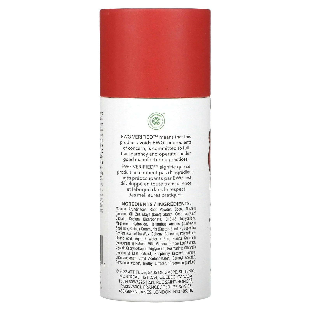 ATTITUDE, Super Leaves Deodorant, Vine Leaves & Pomegranate, 3 oz (85 g) - Supply Center USA