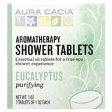 Aura Cacia, Aromatherapy Shower Tablets, Reviving Peppermint, 3 Tablets, 1 oz Each - Supply Center USA