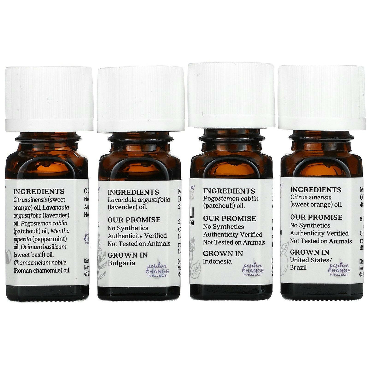 Aura Cacia, Discover Relaxation Kit, Essential Oils, 4 Bottles, 0.25 fl oz (7.4 ml ) Each - Supply Center USA