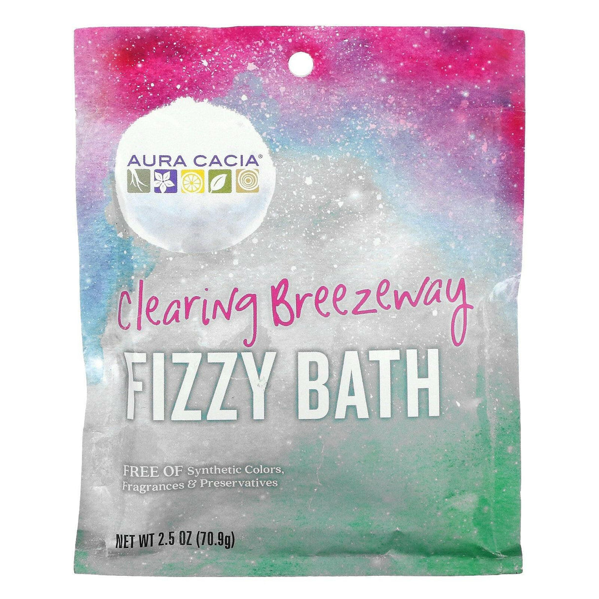 Aura Cacia, Fizzy Bath, Clearing Breezeway, 2.5 oz (70.9 g) - Supply Center USA