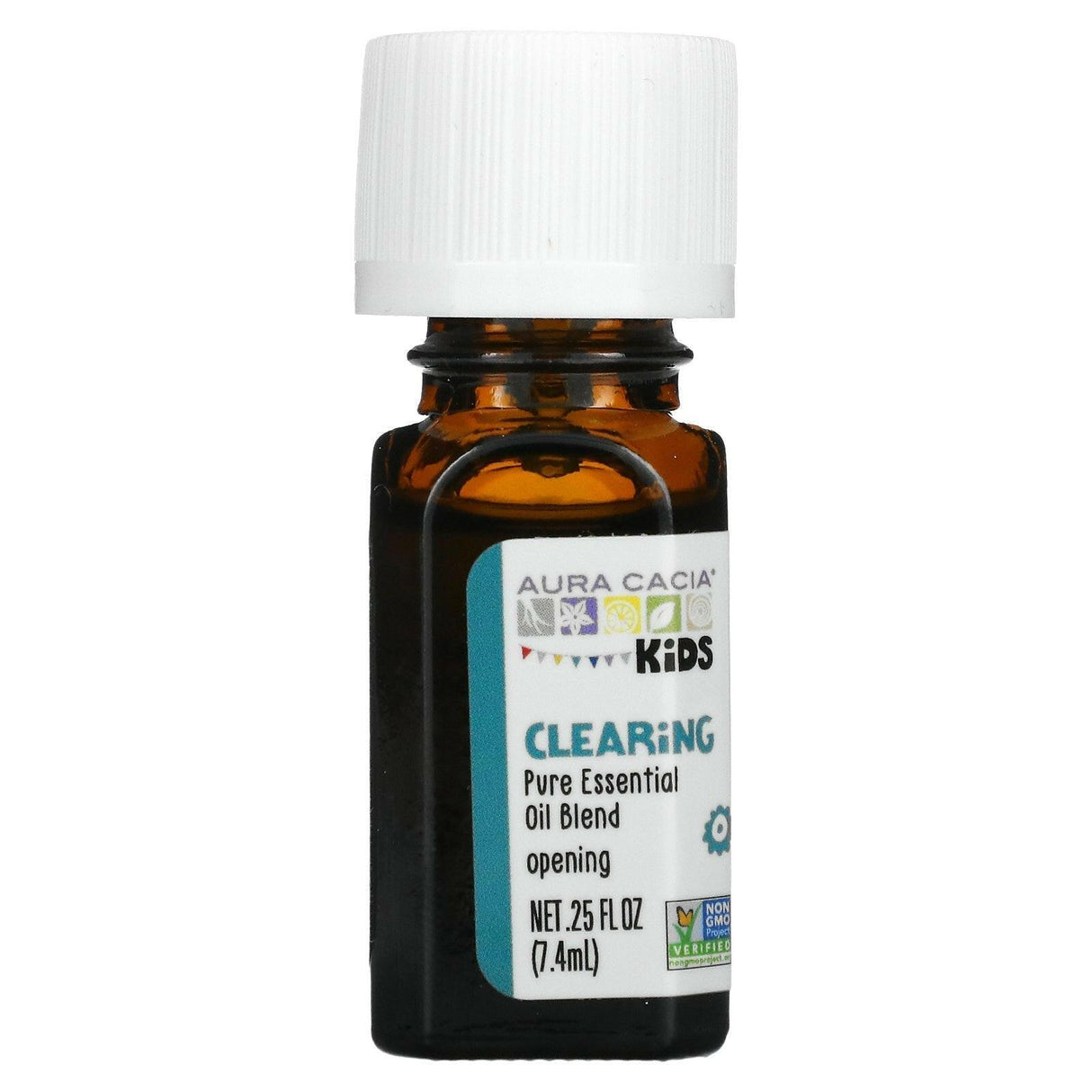 Aura Cacia, Kids, Pure Essential Oil Blend, Focus, 0.25 fl oz (7.4 ml) - Supply Center USA
