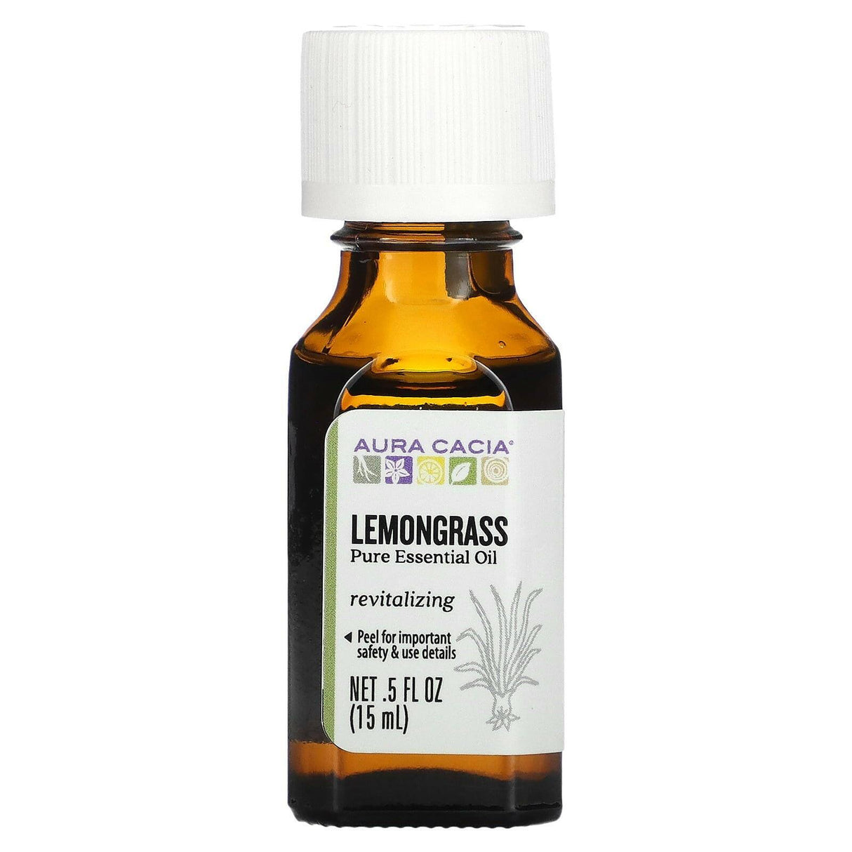 Aura Cacia, Pure Essential Oil, Lemon Eucalyptus, 0.5 fl oz (15 ml) - Supply Center USA