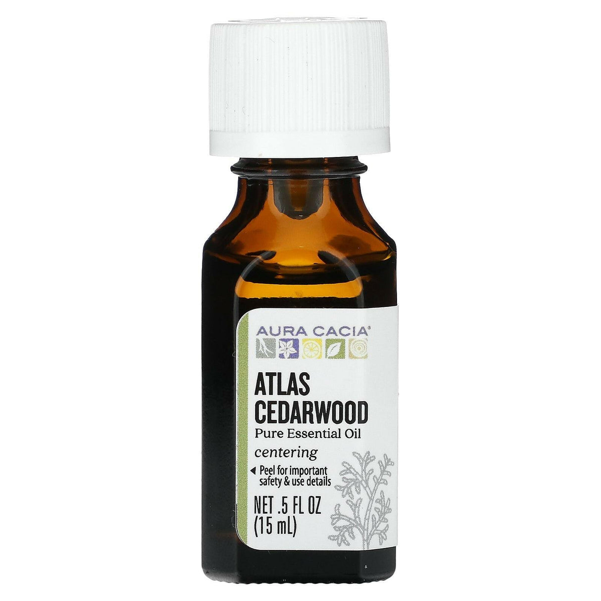 Aura Cacia, Pure Essential Oil, Lemon Eucalyptus, 0.5 fl oz (15 ml) - Supply Center USA