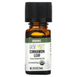 Aura Cacia, Pure Essential Oil, Organic Cinnamon Leaf, 0.25 fl oz (7.4 ml) - Supply Center USA