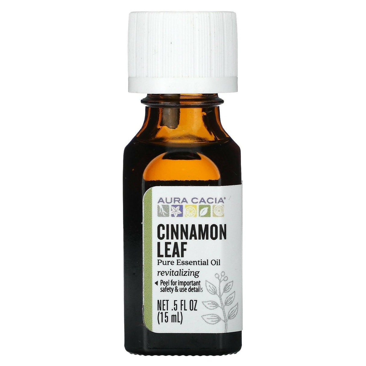 Aura Cacia, Pure Essential Oil, Organic Cinnamon Leaf, 0.25 fl oz (7.4 ml) - Supply Center USA
